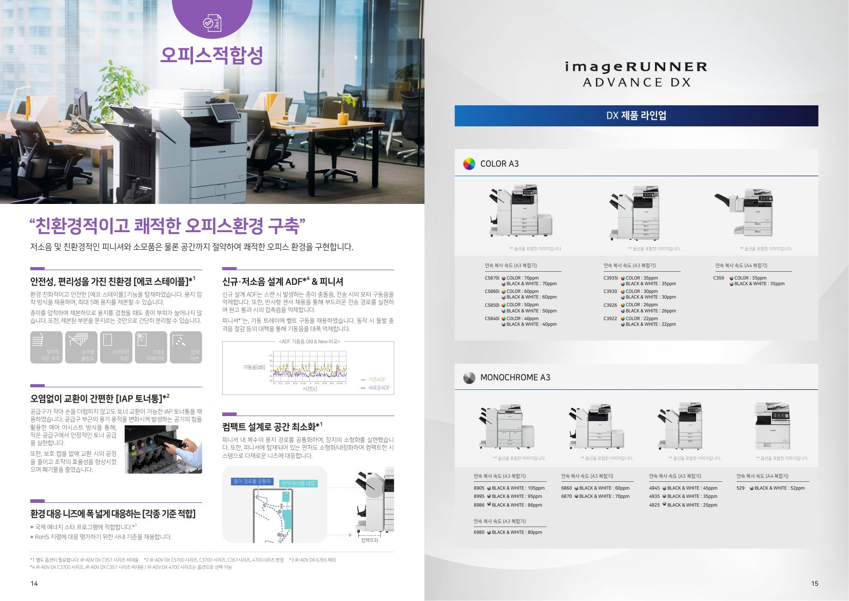 iR ADV DX C5860i 공식 공통 카탈로그 8 / 9